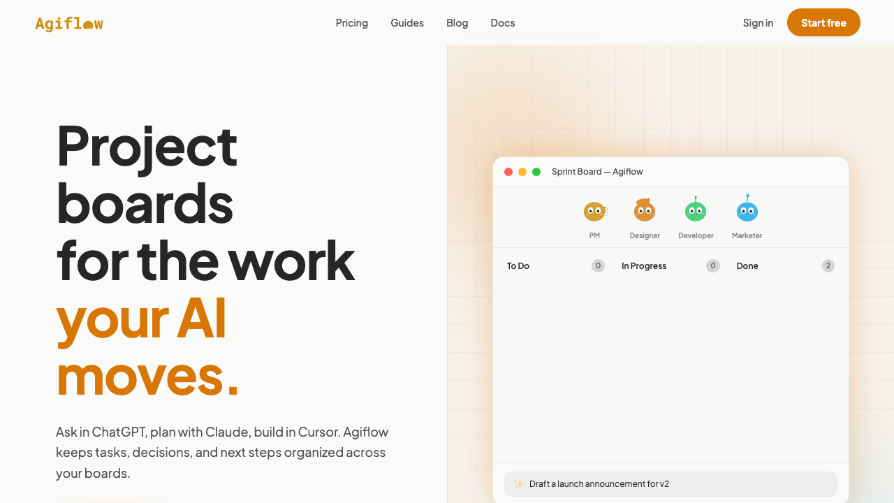 Agiflow product screenshot